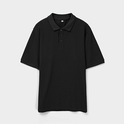 Рубашка поло унисекс Upswing, черная