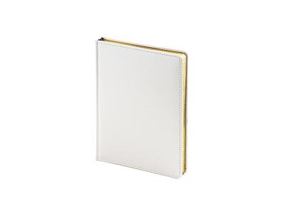 Ежедневник недатированный А6+ Sidney Nebraska с золотым срезом (Белый)