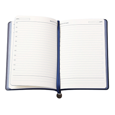 Ежедневник A5 недатированный Impero в мягком переплёте, темно-синий