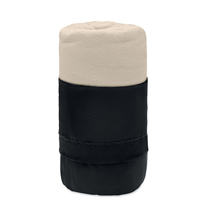 Флисовый дорожный плед из RPET (Бежевый)