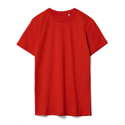 Футболка унисекс T-Bolka 160, белая (белоснежная) (Красный)