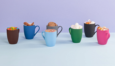 Кружка "Trend", покрытие soft touch, серый