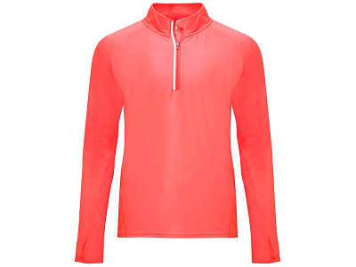 Толстовка с воротом на молнии Melbourne мужская (Неоновый коралловый)