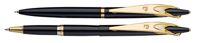 Набор Pierre Cardin PEN&PEN: ручка шариковая + роллер. Цвет - черный. Упаковка Е или E-1 (Черный)