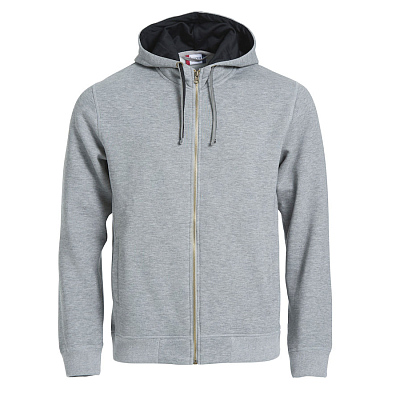 Толстовка мужская CLASSIC HOODY FULL ZIP 300 (Серый меланж)