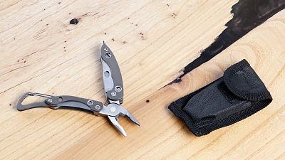 Мультитул "Duty" 9в1, серый