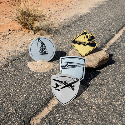 Шильд-наклейка фура, золото