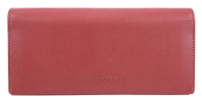 Кошелёк BUGATTI Vertice, красный, натуральная воловья кожа, 19,2х3х9,3 см