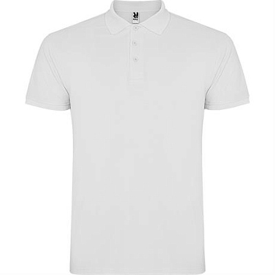 Футболка поло STAR мужская, БЕЛЫЙ 4XL (Белый)