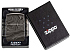 Зажигалка ZIPPO Marble Pattern с покрытием High Polish Black, латунь/сталь, чёрная, 38x13x57 мм - Фото 6