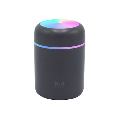 Светодиодный USB увлажнитель Aroma, серый (Тёмно-серый)