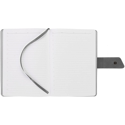 Ежедневник Boom, недатированный, черный с серым