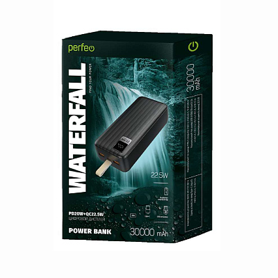 ПЗУ Perfeo WATERFALL 30000, белый