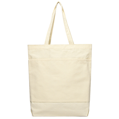 Сумка для покупок JETTA с карманами 325 г/м², натуральная