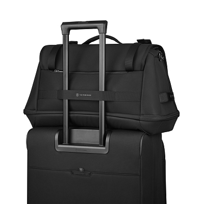 Дорожная сумка VICTORINOX Crosslight Duffel, черная, RPET полиэстер, 52x30x33 см, 37 л