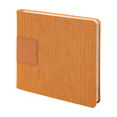 Ежедневник недатированный Scotty, А5-,  оранжевый, кремовый блок, без обреза (Оранжевый)