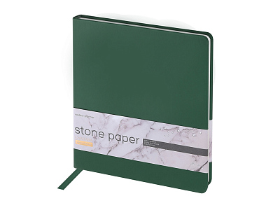 Еженедельник с каменной бумагой А5+ Carrara (Зеленый)