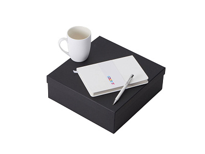 Подарочный набор COLOR IT с блокнотом, металлической ручкой и кружкой (Белый)