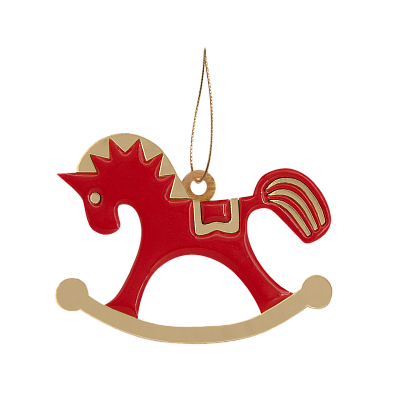 Ёлочная игрушка Лошадка (красный) (Красный)