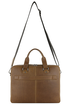 Портфель KLONDIKE GOLD «Brian», натуральная кожа в коньячном цвете, 38,5 х 29 х 9 см