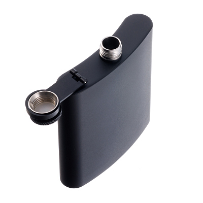 Фляга S.Quire 0,18 л, сталь, черная