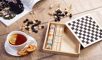 Набор игр "Joy" 4в1  (Натуральный)