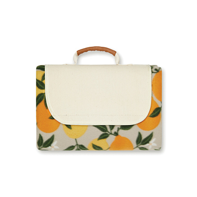 Плед для пикника VINGA Daya из rPET GRS, 130х170 см (Оранжевый;)