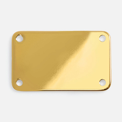 Шильдик металлический Furo  глянцевый (Золотистый)