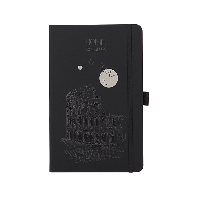 Блокнот "Парма_Coliseum Roma", формат А5, черный (Чёрный)
