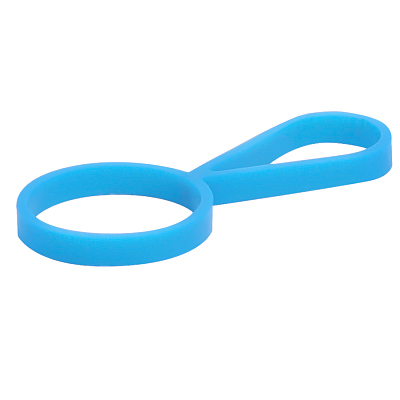 Кольцо-держатель силиконовое для термобутылки Olivia  (Голубой)