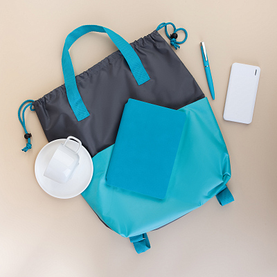 Набор "Welcome", белый с бирюзовым