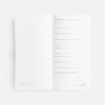 Еженедельник Baza, датированный, серый