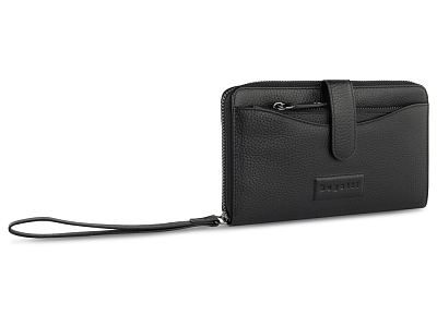 Кошелек женский Elsa с ключницей и защитой данных RFID (Чёрный)