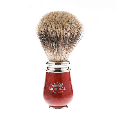 Бритвенный набор Mondial: станок, помазок, чаша, подставка; бриар