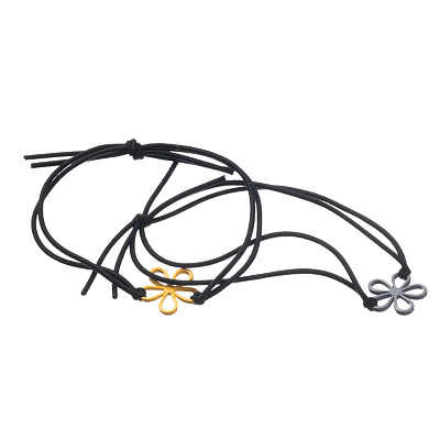 Резинки для волос Dewal Beauty "Цветы" (2 шт.) (Разноцветный)