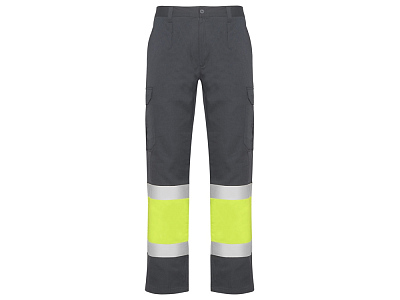 Брюки Naos со светоотражающими полосами, мужские (Свинцовый/неоновый желтый)