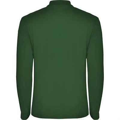 Футболка поло ESTRELLA L/S мужская, БУТЫЛОЧНЫЙ ЗЕЛЕНЫЙ 3XL