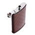 Фляга S.Quire 0,27 л, сталь+искусственная кожа, коричневая - Фото 3
