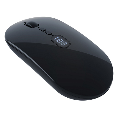 Мышь компьютерная беспроводная с индикатором Peeper, черный (Чёрный)