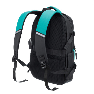 Рюкзак спортивный TORBER Xtreme 18", зелёный/чёрный, 31 х 12 х 46 см, 17л