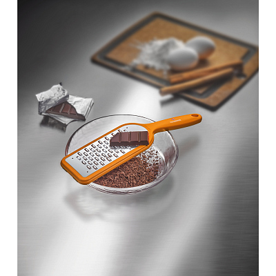 Тёрка средняя VICTORINOX, 26 см, полипропилен / тальк / сталь, оранжевая, в картонной коробке