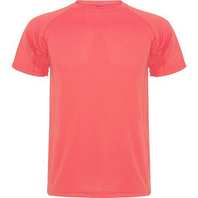 Спортивная футболка MONTECARLO мужская, КОРАЛЛОВЫЙ ФЛУОРЕСЦЕНТНЫЙ M (Коралловый флуоресцентный)
