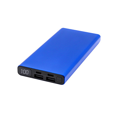 Внешний аккумулятор Höginn в металлическом корпусе, 10000mAh  (Синий)