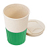 Термостакан пластиковый Wavy с манжетой, зелёный - Фото 3