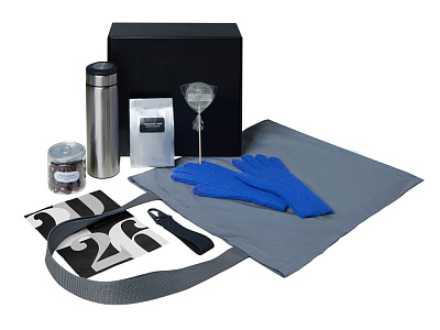 Подарочный набор Re:Breathe с перчатками, термосом и чаем