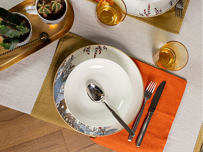 Суповая тарелка S.PLATE 2 UNI WHT