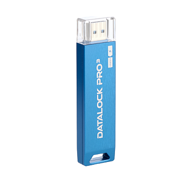 Флешка с пин кодом DataLock PRO3 USB 3.0, синий, 64Гб