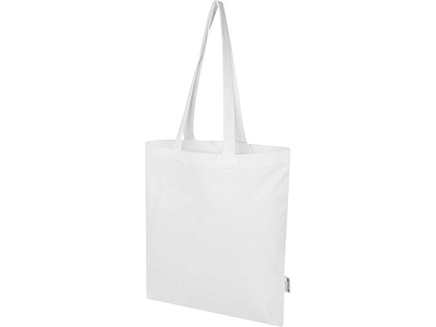 Эко-сумка Мадрас Блэнд из переработанного хлопка 140 г/м2 (Белый)