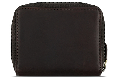 Бумажник KLONDIKE RUSH «Dana», натуральная кожа в темно-коричневом цвете, 11 х 9 х 2,5 см