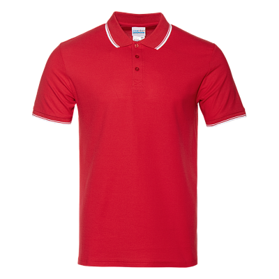 Рубашка поло мужская STAN с окантовкой хлопок/полиэстер 185, 04T (Красный) Рубашка поло мужская STAN с окантовкой хлопок/полиэстер 185, 04T (Красный)